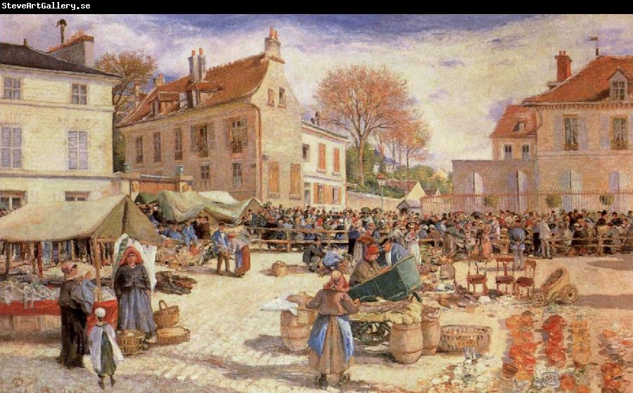 Ludovic Piette The Market Outside Pontoise Town hall